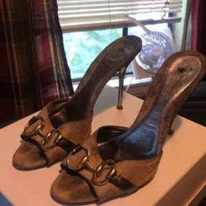 Gucci open toe heels